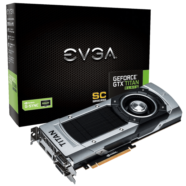 EVGA GeForce GTX TITAN BLACK Superclocked G Sync Support 6GB GDDR5 384bit 06G P4 3791 KR