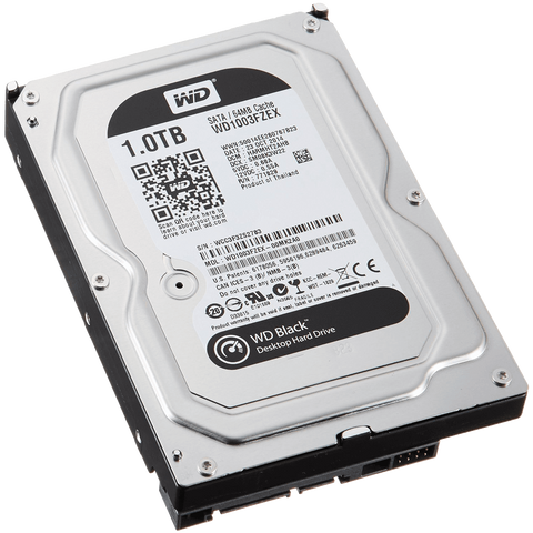 WD Black 1TB Performance Desktop Hard Drive 3.5 inch, SATA 6, 7200 RPM, 64MB Cache