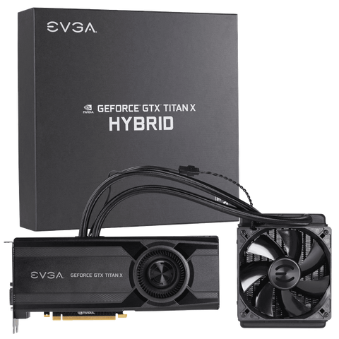 EVGA GeForce GTX Titan X Hybrid 12 GB GDDR5 Air Water Hybrid Graphics Card 12G P4 1999 KR